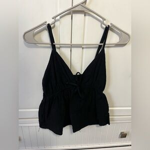 Flowy Black Tank Top XS